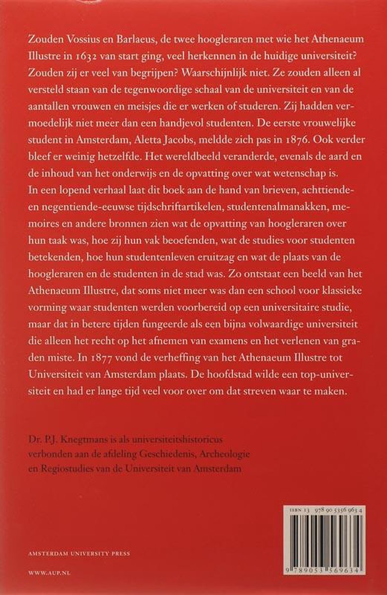 Professoren Van De Stad - back cover