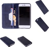 Apple IPhone 6 / 6s Handgemaakt Barchello Wallet Case - Blauw