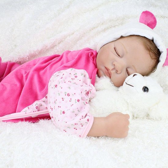 Invloed Elementair Banzai Reborn baby pop (hand gemaakt) in beren kleertjes – Knuffelpop - Levensecht  sleeping... | bol.com