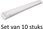 Geïntegreerde LED Buis 120cm 4500K | Natuurlijk Wit (Set van 10 stuks)