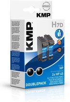 KMP H7D - Inktcartridge / Zwart / 2pack