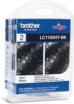 Brother LC-1100HYBKBP2 - Inktcartridge / Hoge Capaciteit / 2-pack