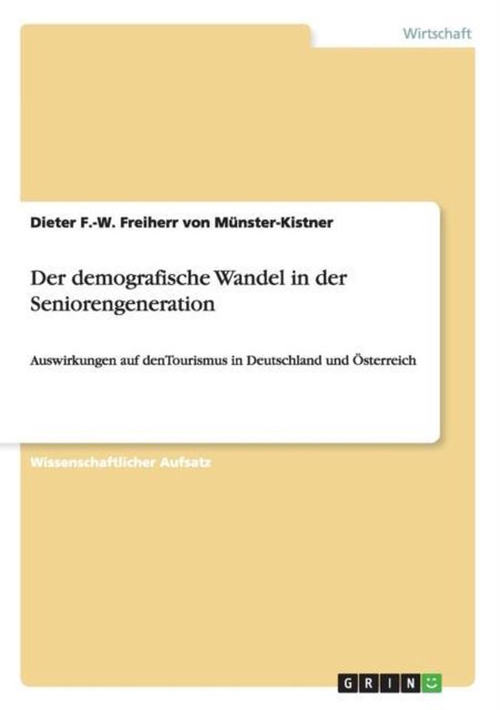 Der demografische Wandel in der Seniorengeneration - cover