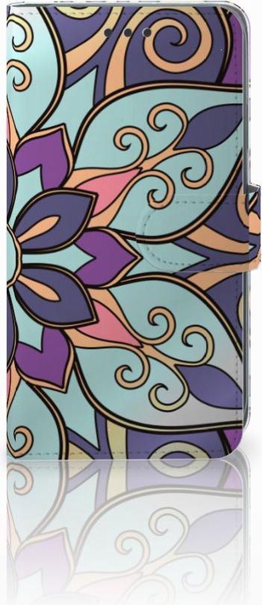 Apple iPhone Xr Hoesje Purple Flower