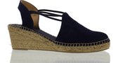 Toni Pons Tremp Dames Espadrilles op sleehak - Blauw - Maat 45