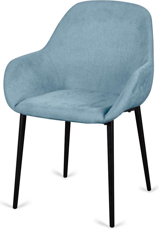 | Dyyk Kuif Eetkamerstoel blauw kuif stoel DYYK lichtgrijs | Stoelen, Eettafel stoel, Meubels