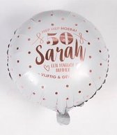 2 x Folieballon SARAH 50 jaar