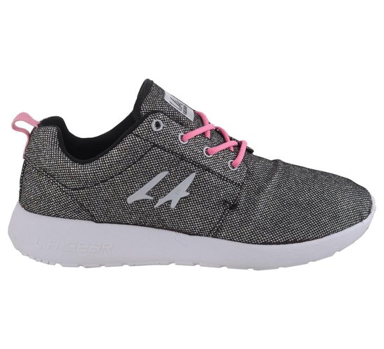 LA Gear Sunrise Sportschoenen - Maat 37 - Vrouwen - zilver/zwart/wit/roze |  bol.com
