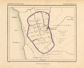 Historische kaart, plattegrond van gemeente Dirksland in Zuid Holland uit 1867 door Kuyper van Kaartcadeau.com