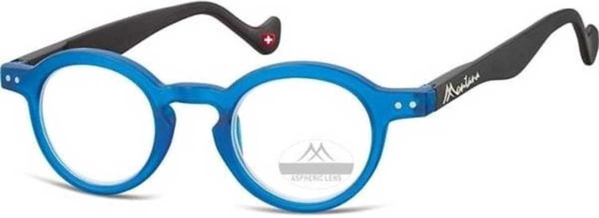 Montana Leesbril Panto Blauw Sterkte +2,00 (box69)