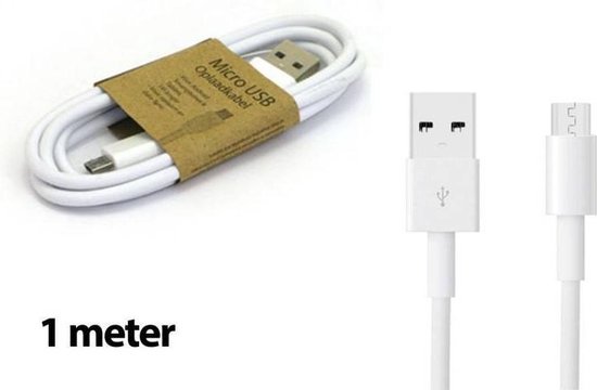 GrabNgo Micro USB Kabel - 1 m - Wit