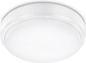 PROLIGHT plafondlamp - 21cm - 12W - LED integrated - IP54 - witte rand met witte diffuser