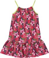 Losan - Jurk - Rood met Bloemen - Maat 164