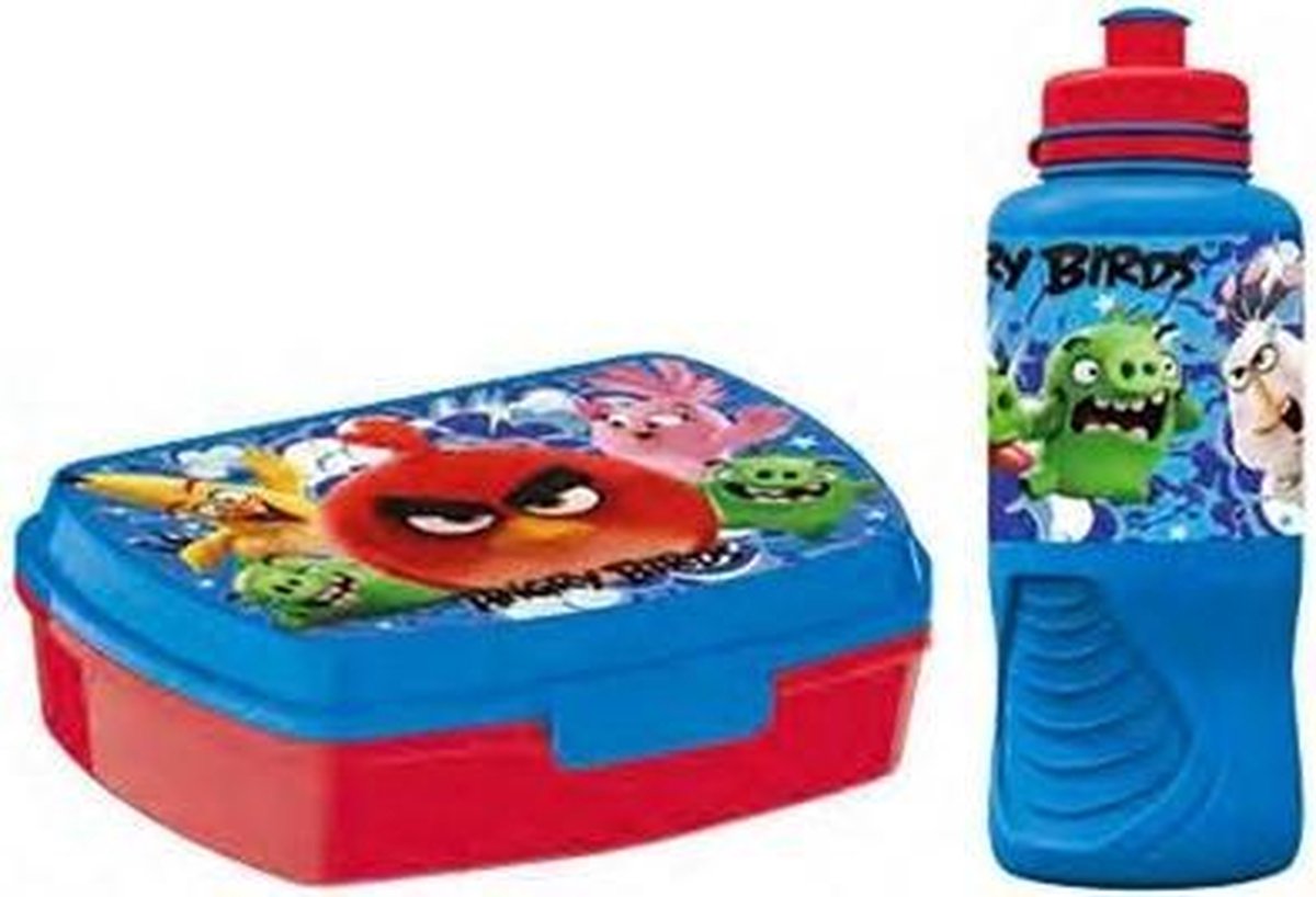 Uitscheiden kalmeren Aap Angry Birds - lunchbox - drinkbeker | bol.com
