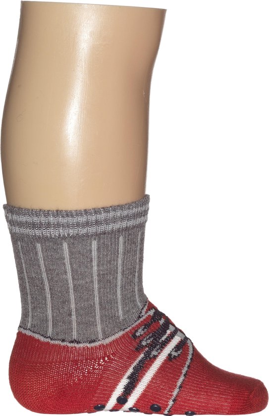 Bonnie Doon - Baby's - Sokken - Sneaker sock (2 paar) - Rood/Strawberry - 8-12 M