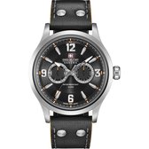 Swiss Military Hanowa 06-4307.04.007 horloge heren - zwart - edelstaal