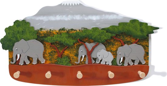 Porte-manteau Elephants