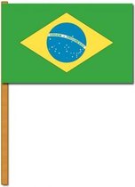 Luxe zwaaivlag Brazilie