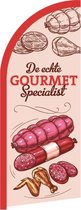 Beachflag - De Gourmet Specialist - Vlag + Hengelsysteem - Actievlag.nl