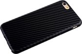 Carbon Fiber structuur TPU hoesje voor iPhone 6 & iPhone 6S(zwart)