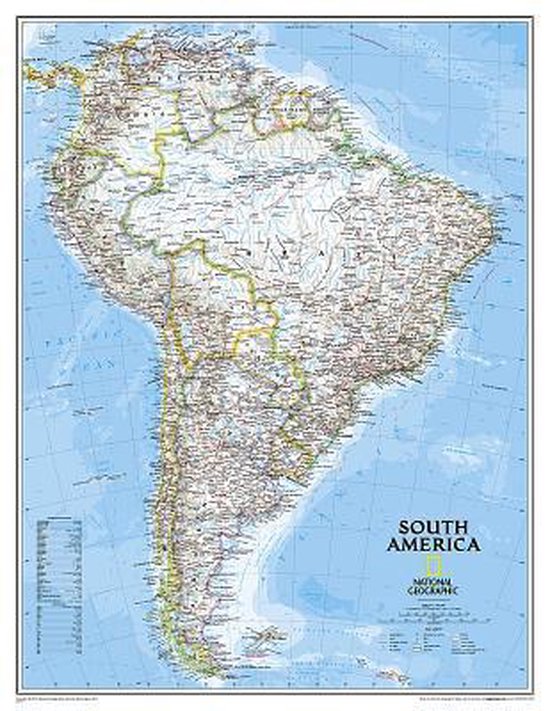 Poster South America Classic - National Geographic - 91 x 177 cm