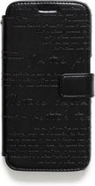 Zenus hoesje voor Samsung Galaxy S6 Lettering Diary - Black