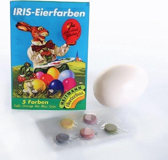 Eierverf tabletten 5 kleuren in zakje - Ei kleuren - Pasen - Heitmann