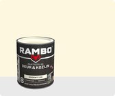 Rambo Deur & Kozijn Pantserlak - Hoogglans - Dekkend - Ivoorwit - 750 ml