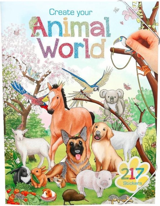 Stickerboek dieren wereld voor jongens | bol.com
