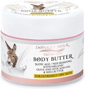 Pharmaid Donkey Milk Treasures Body Butter Slow Age | Luxueuze Hydratatie Shea Moisture | Bodybutters Olive & Avocado Oil 200ml