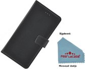 Pearlycase® Wallet Bookcase Hoesje voor Samsung Galaxy J6 2018 - Zwart effen