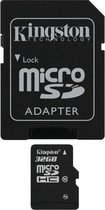 32GB microSDHC Class 10 Flash Card - Inclusief Adapter