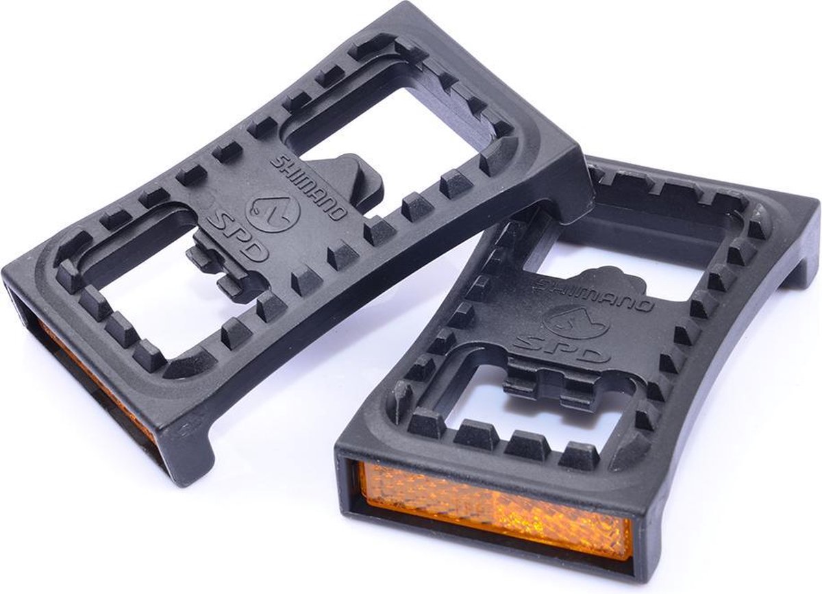 SPD adapter plaat set - Shimano SM-PD22 Pedaal-reflector set