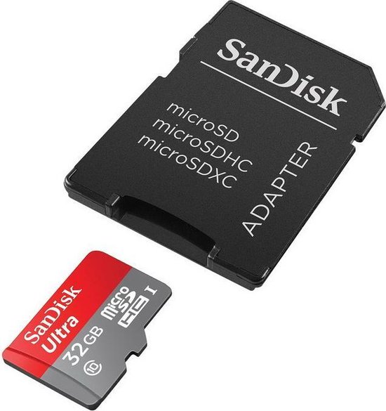 SanDisk Ultra Micro SDHC 32GB - met adapter | bol.com