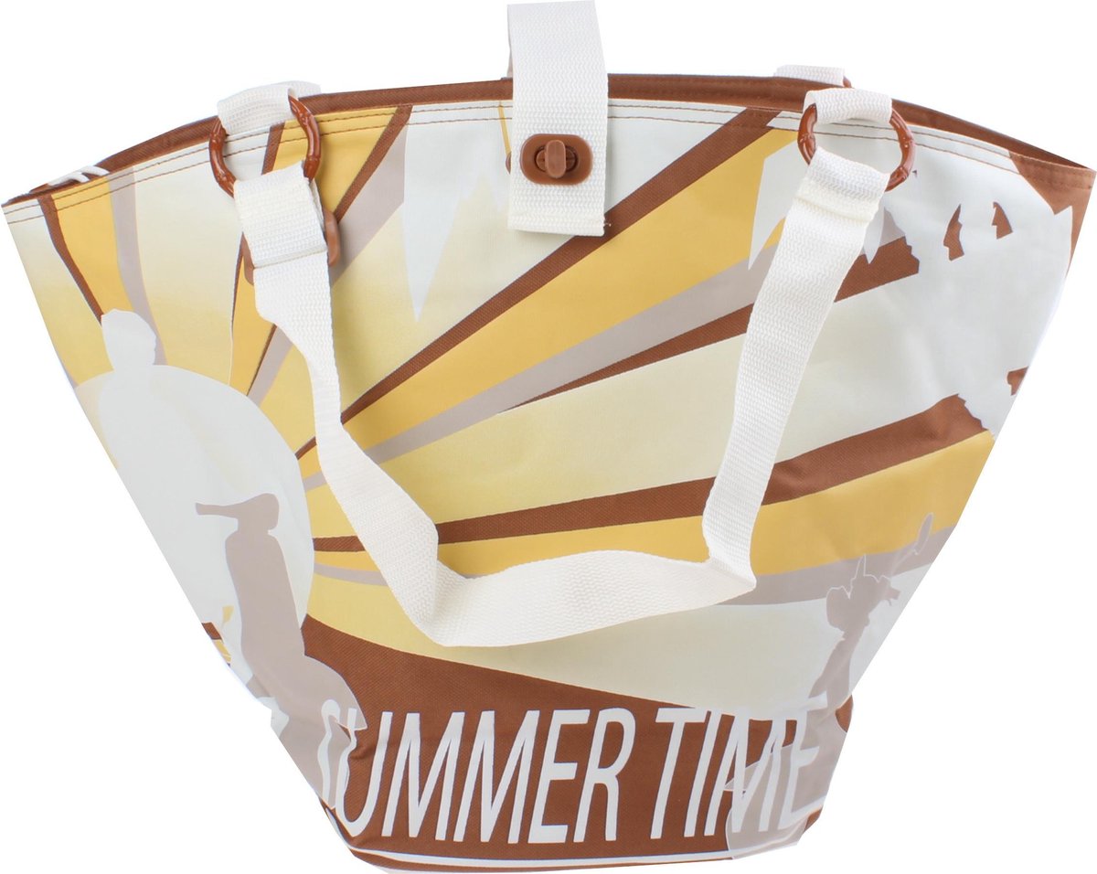 Fastrider Summertime Tan Shopper - Fietstas - Bruin / Geel