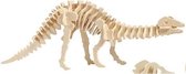 Speelgoed houten bouwpakket Apatosaurus - Dinosaurus bouwpakket van hout - Hobby houten bouwepakket dinosaurus