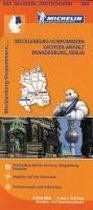 Michelin Regionalkarte Mecklenburg-Vorpommern / Sachsen-Anhalt / Brandenburg / Berlin 1 : 350 000