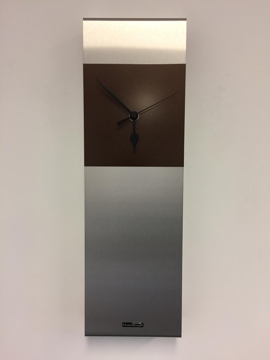 Wandklok Manhattan Brown