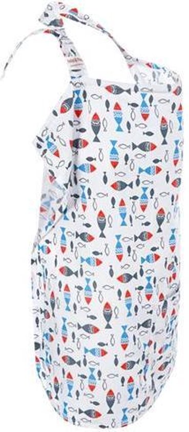 Borstvoedingsdoek - Borstvoedingsdoek - Feeding Pillow - Privacy Cover - Vissen - 80 x 65cm