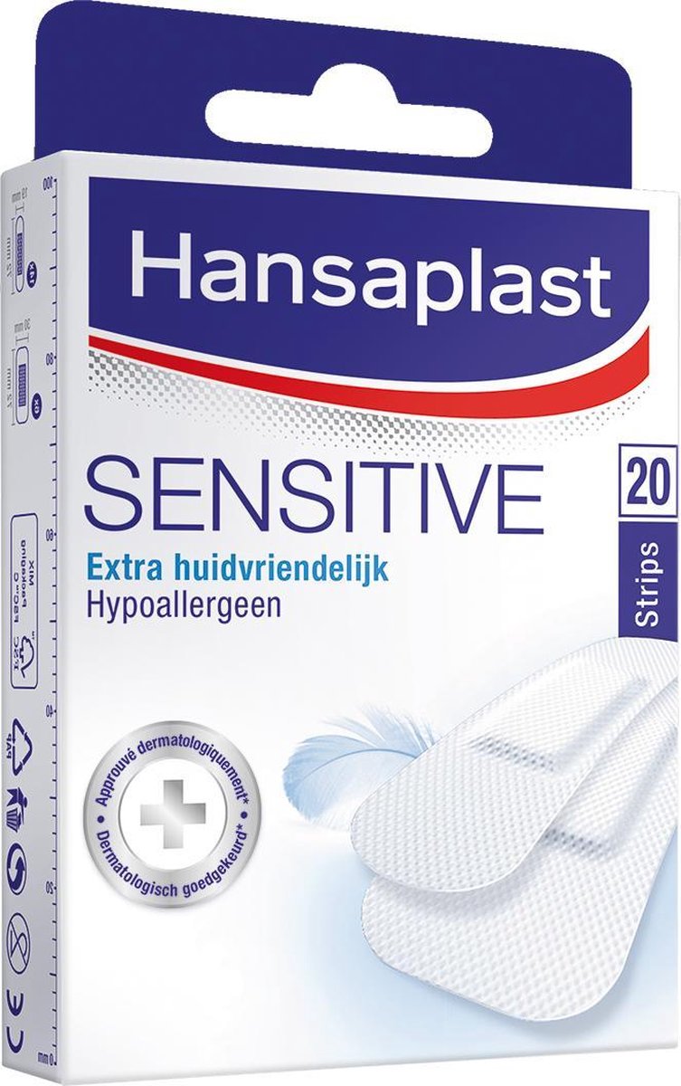 Hansaplast Sensitive Pleisters - 20 strips