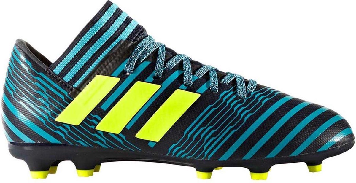 adidas - NEMEZIZ 17.3 FG Junior - Voetbalschoenen - Kinderen - Blauw/Zwart/Geel - maat 35 - adidas