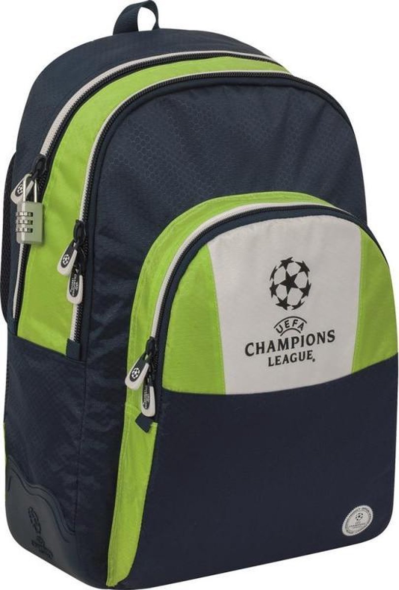 Champions League Rugzak - 44 cm - Groen met blauw - Jongens