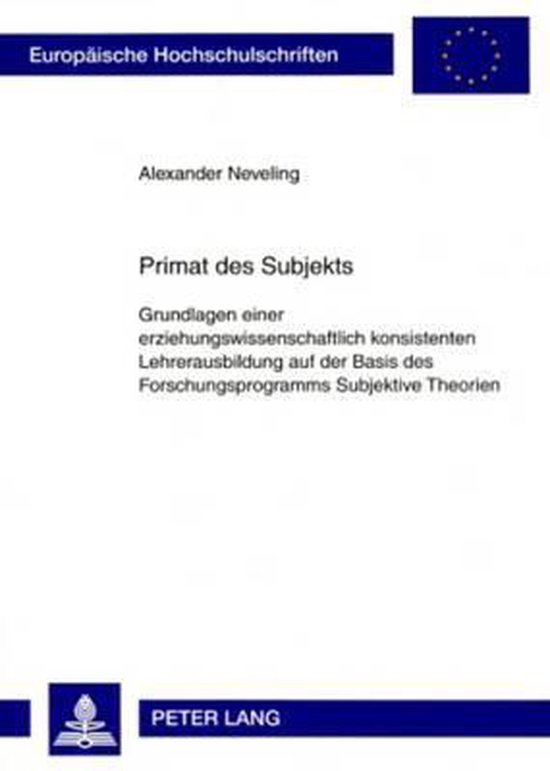 Primat des Subjekts - cover