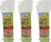 Birdy's klimpack parkiet honing oesterschelp wortelen mix 130 gr per 3 stuks