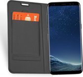 Samsung S8 Hoesje - Samsung Galaxy S8 Hoesje - Book Case Ultra Slim Grijs