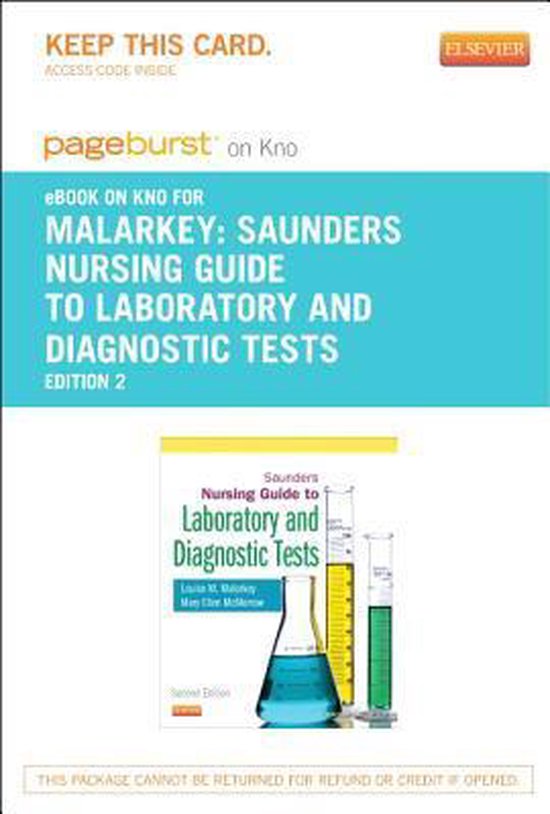 Saunders Nursing Guide to Diagnostic and Laboratory Tests Elsevier