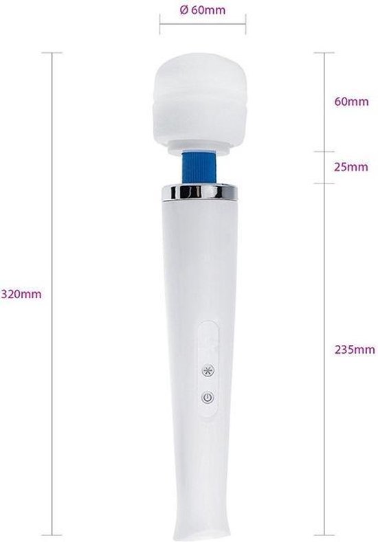 Barre de massage 33 cm rechargeable à faible bruit très forte vibration