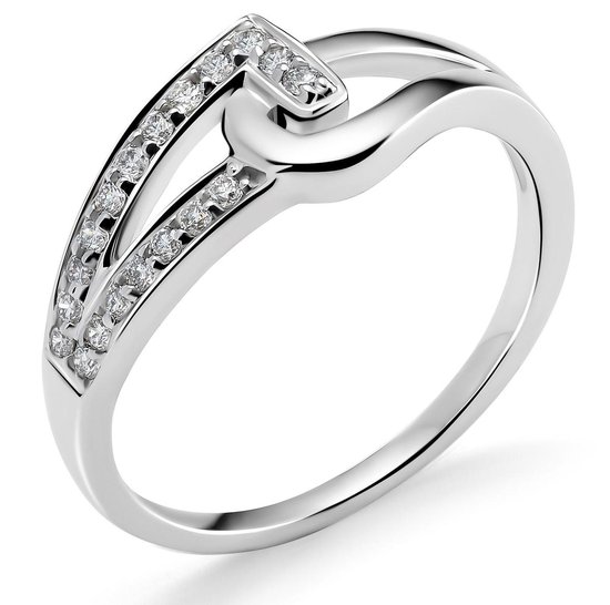 Orphelia RD-3222/54 - Ring - Goud 18 kt - Diamant 0.17 ct - 17.25 mm / maat 54