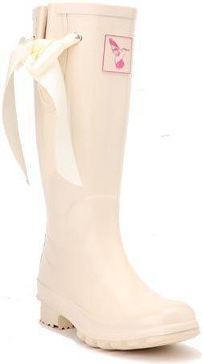 Bride regenlaarzen trouwen beige Evercreatures 37