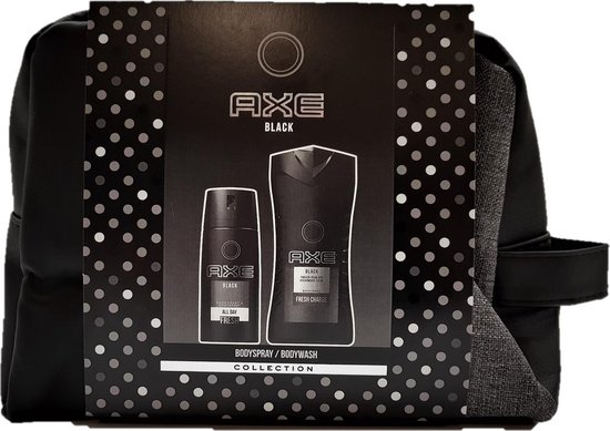 Axe Geschenkset Black 2 Pack incl Toilettas - deo + douchegel + toilettas |  bol.com